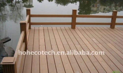 decking composé en plastique en bois composite de la matière WPC de qualité/plancher (CE, ROHS, ASTM, OIN 9001, OIN 14001, Intertek)