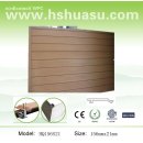 aspecto elegante compuesto plástico de madera wpc paneles de pared