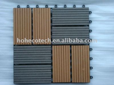 WPCの木製のプラスチック合成のサウナ板デッキのタイル