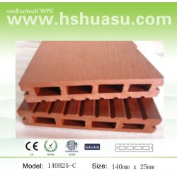 溝があり、スタカットに奏された屋外のDecking