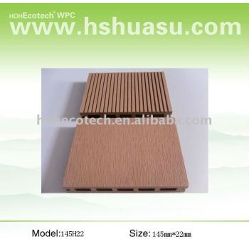 Wpc decking ao ar livre ( iso9001, iso14001, rohs, ce )