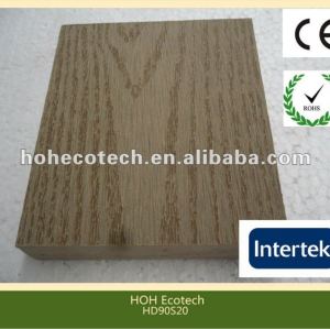 Durable hot sale eco-friendly wpc solid decking (water proof, UV resistance, resistance to rot and crack)