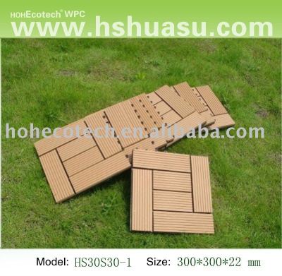 eco-friendly wood plastic composite decking/floor tile/diy tile