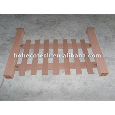 Natural wood feel WPC new fencing material /composite fence/yard edge fence