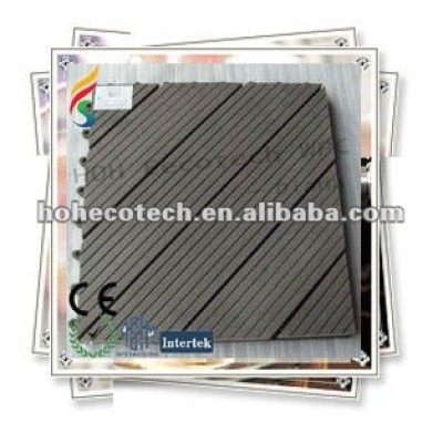 China produced high quality eco-friendly wood plastic diy tile(CE ROHS)