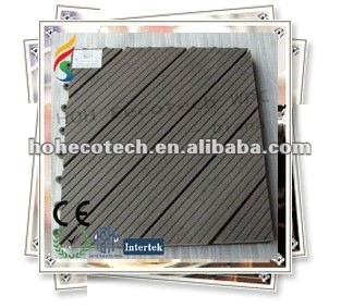 China produced high quality eco-friendly wood plastic diy tile(CE ROHS)