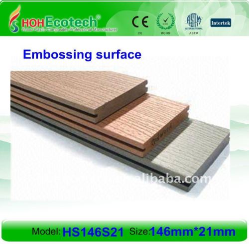 stable SOLID design wpc flooring !Wood Plastic Composite decking 146X21mm model