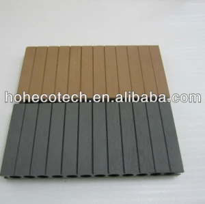 New ROUND hole good quality 250mm width wpc decking outdoor waterproof wood plastic composite decking/composite flooring