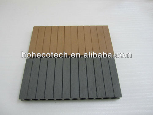 New ROUND hole good quality 250mm width wpc decking outdoor waterproof wood plastic composite decking/composite flooring