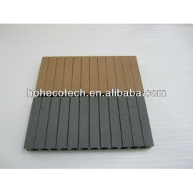 New ROUND hole good quality 250mm width wpc decking outdoor waterproof wood plastic composite decking/composite flooring