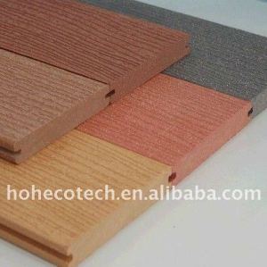 7 couleurs au decking du chosoe WPC couvre de tuiles le plancher composé en plastique en bois