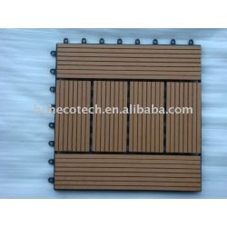 Huasu WPC DIYのDeckingのタイルか庭のDeckingの床の容易な取付け)