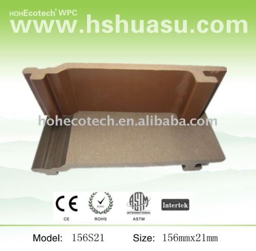 Eco-friendly wood plastic composite wall panel