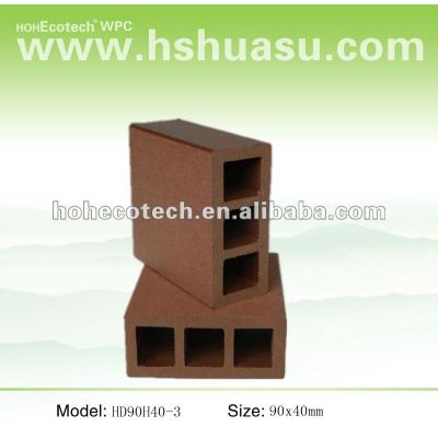 Hot sell !Waterproof (Wood plastic composite) Hollow wpc stair railing/garden railing/guard rails