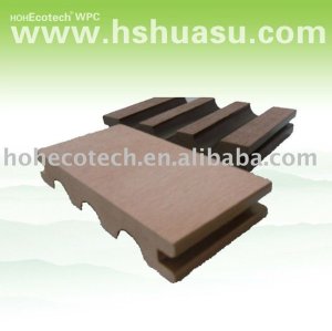 huasu durable new wood plastic composite decking(water proof, UV resistance, resistance to rot and crack)