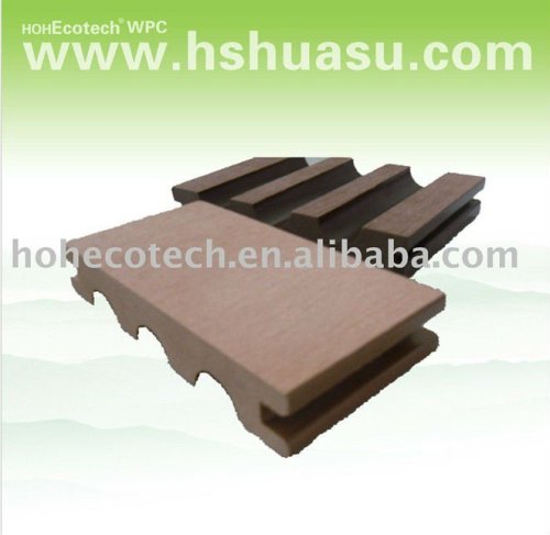 huasu durable new wood plastic composite decking(water proof, UV resistance, resistance to rot and crack)