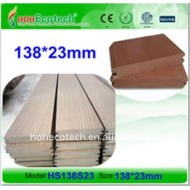 138x23mmの固体wpcのdecking板木プラスチック合成物WPCの床板のDECKING板