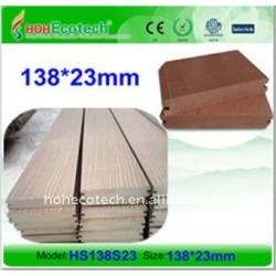 138x23mmの固体wpcのdecking板木プラスチック合成物WPCの床板のDECKING板