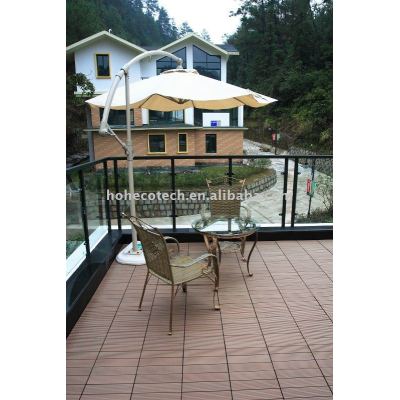 wpc garden with recycled material