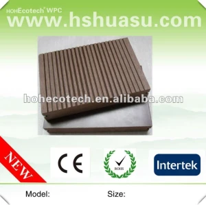 Decking extérieur creux imperméable à l'eau réutilisé de wpc (CE ROHS)