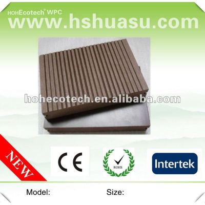 Recycled water-proof hollow outdoor wpc decking (CE ROHS)