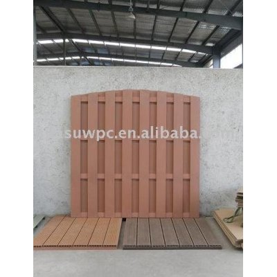 wood plastic composite garden fence/decking floor