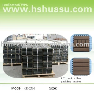 DIY tile/wood plastic composite decking tile/outdoor wpc floor