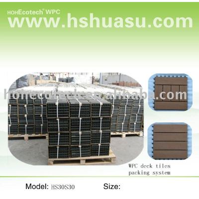 DIY tile/wood plastic composite decking tile/outdoor wpc floor