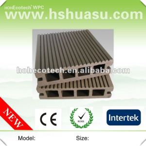 100% recycled green building water-proof hollow outdoor wpc decking (CE ROHS)