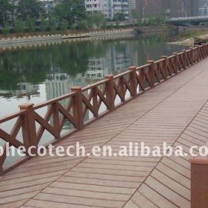 Floor/Deck board Wood plastic composite decking/flooring (CE, ROHS, ASTM, Intertek)wpc plastic decking/lumber