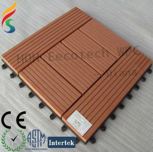 waterproof wpc interlocking decking tiles