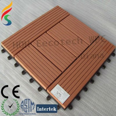 waterproof wpc interlocking decking tiles