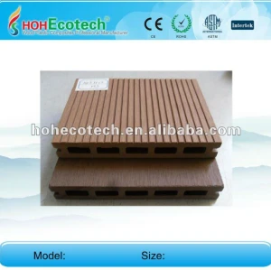 Hot selling decorative wood plastic composite outdoor decking board (CE ROHS)