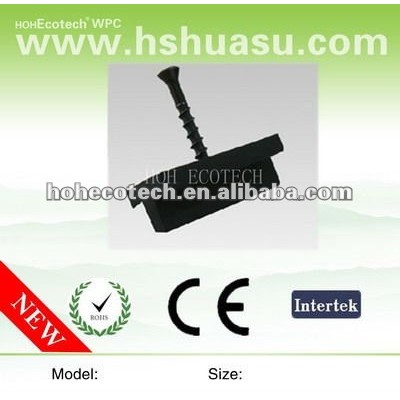 WPC decking accessories,plastic clips (with screws)