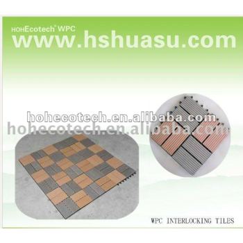 The best! eco-friendly interlock composite diy decking(water proof, UV resistance, resistance to rot and crack)