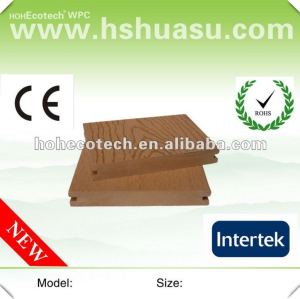 Huasu popular solid outdoor wpc deck (CE ROHS ISO9001)