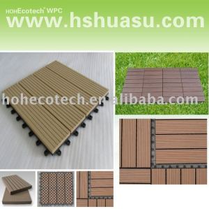 decking/carrelage composés en plastique en bois respectueux de l'environnement