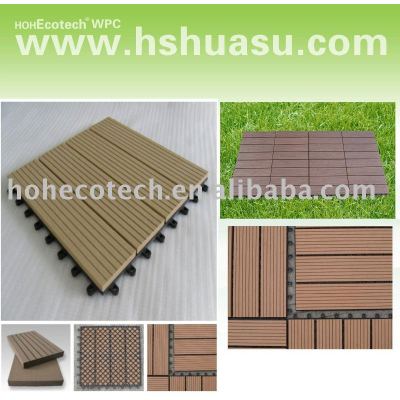 eco-friendly wood plastic composite decking/floor tile