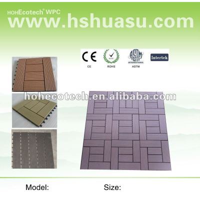 WPC composite deck tile/swimming pool tile 300mmx300mm