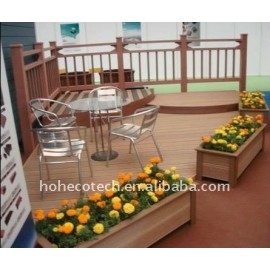 Decorazione del giardino! Wpc legno decking composito di plastica/pavimentazione ( ce, rohs, astm, iso9001, iso14001, intertek ) decking fai da te