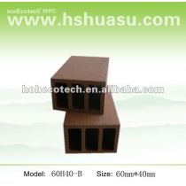 Plastic wood fencing WPC post 60*40mm