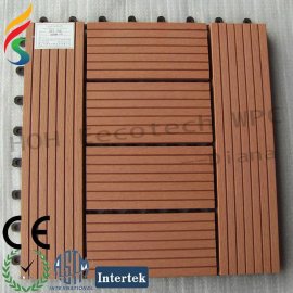outdoor wood plastic composite deck tile