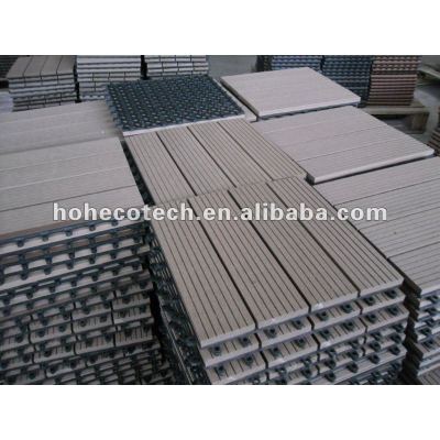Anti-slip wood&plastic wpc deck tiles