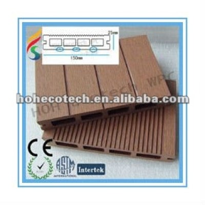 Best selling European standard Eco-friendly hollow wpc outdoor decking (with certificates)