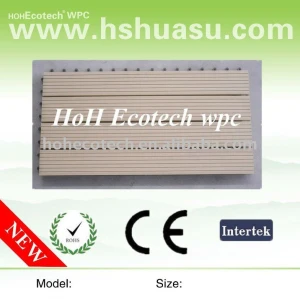 ecotech composite WPC interlocking decking tiles edges
