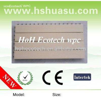 ecotech composite WPC interlocking decking tiles edges