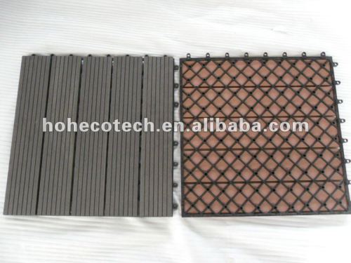 400x400mm 300X300MM Bathroom/Balcony DIY flooring tiles wpc composite decking tile