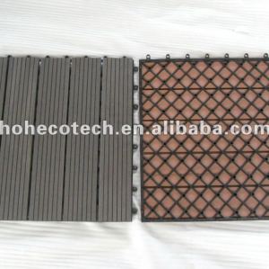400x400mm 300X300MM Bathroom/Balcony DIY flooring tiles wpc composite decking tile
