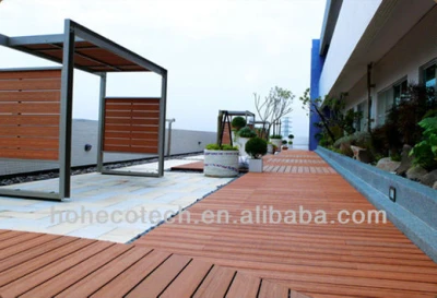 outdoor artifical wood deck