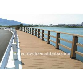 Bridge railing waterproof decking WPC wood plastic composite decking/flooring decking